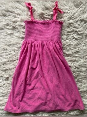 Janie and Jack Hot Pink Terry Swim Coverup Dress